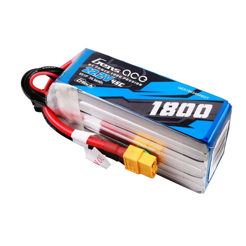 Gens Ace G-Tech 6S 1800mAh 22,2V 45C 6S1P Lipo XT60