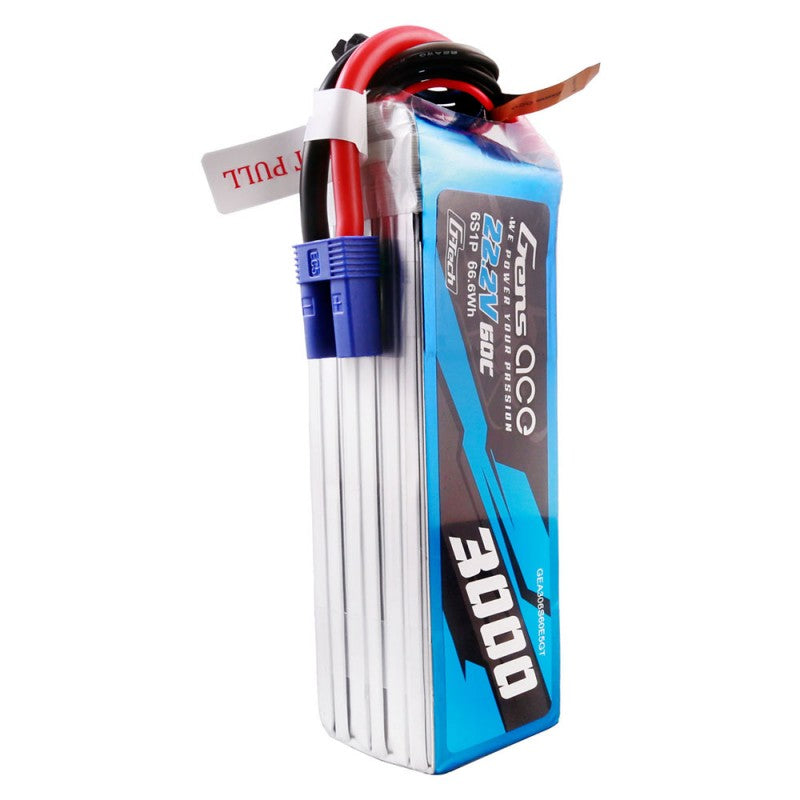 Gens Ace G-Tech 6S 3000mAh 22,2V 60C 6S1P Lipo EC5