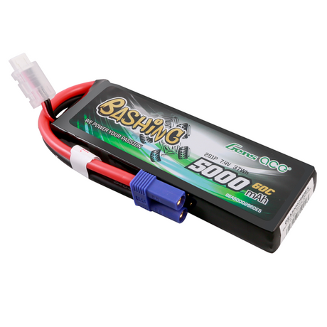 Gens Ace 2S 5000mAh 7,4V 2S1P 60C Lipo EC5