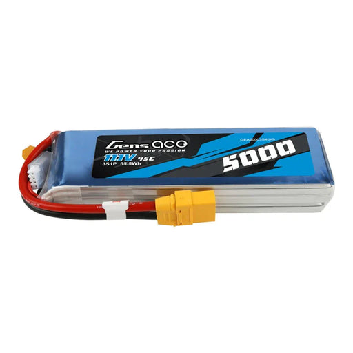 Gens Ace 5000mAh 11.1V 45C 3S1P Lipo Akku mit XT90 Stecker   LiPo24.de