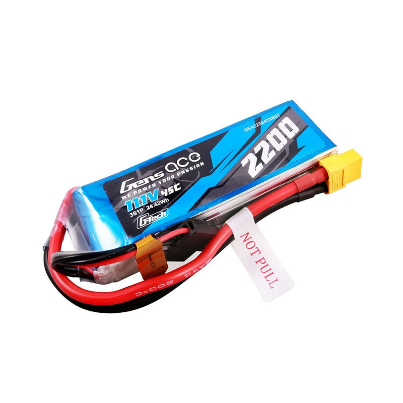 Gens Ace G-Tech 3S 2200mAh 11,1V 45C 3S1P Lipo XT60