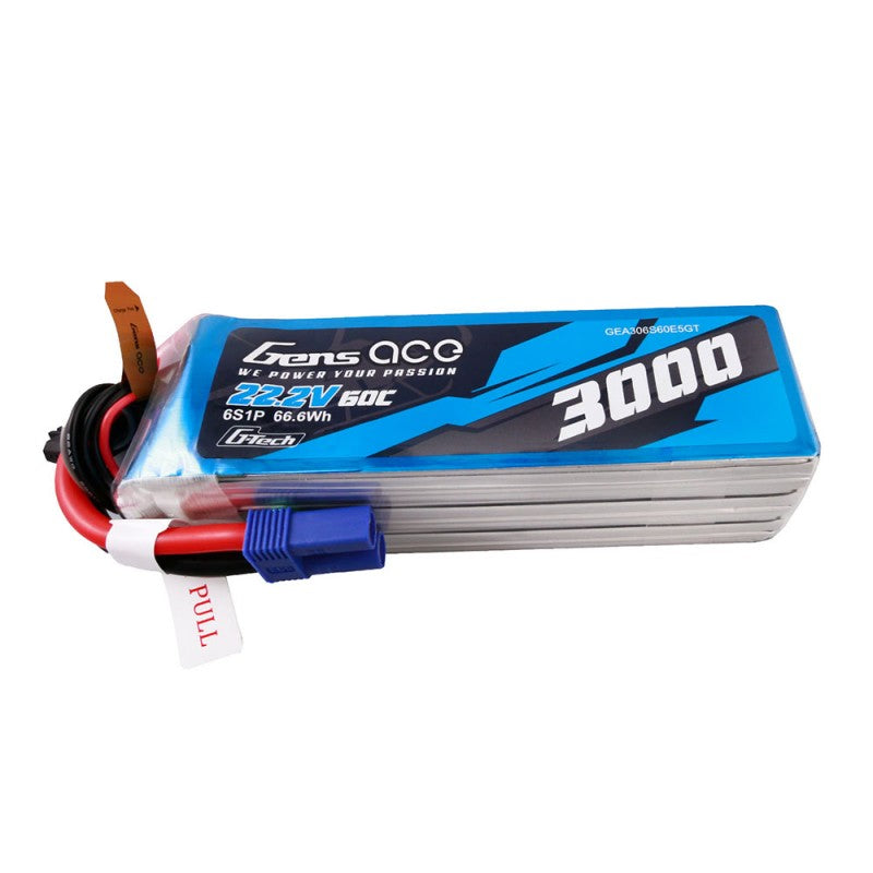 Gens Ace G-Tech 6S 3000mAh 22,2V 60C 6S1P Lipo EC5