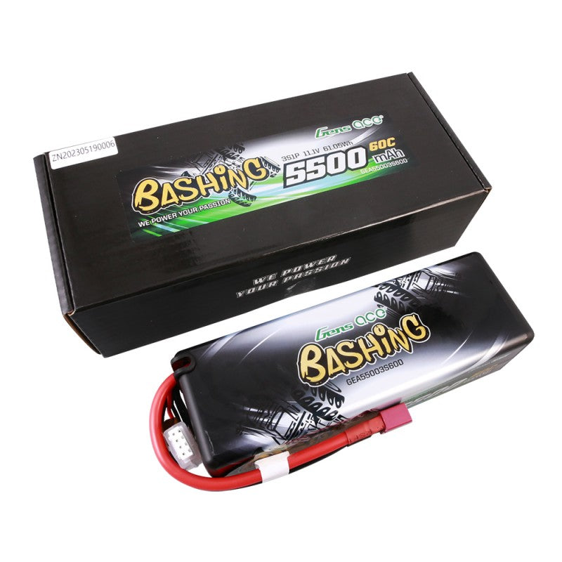 Gens Ace 3S 5500mAh 11,1 V 3S1P 60C Hardcase T-Stecker