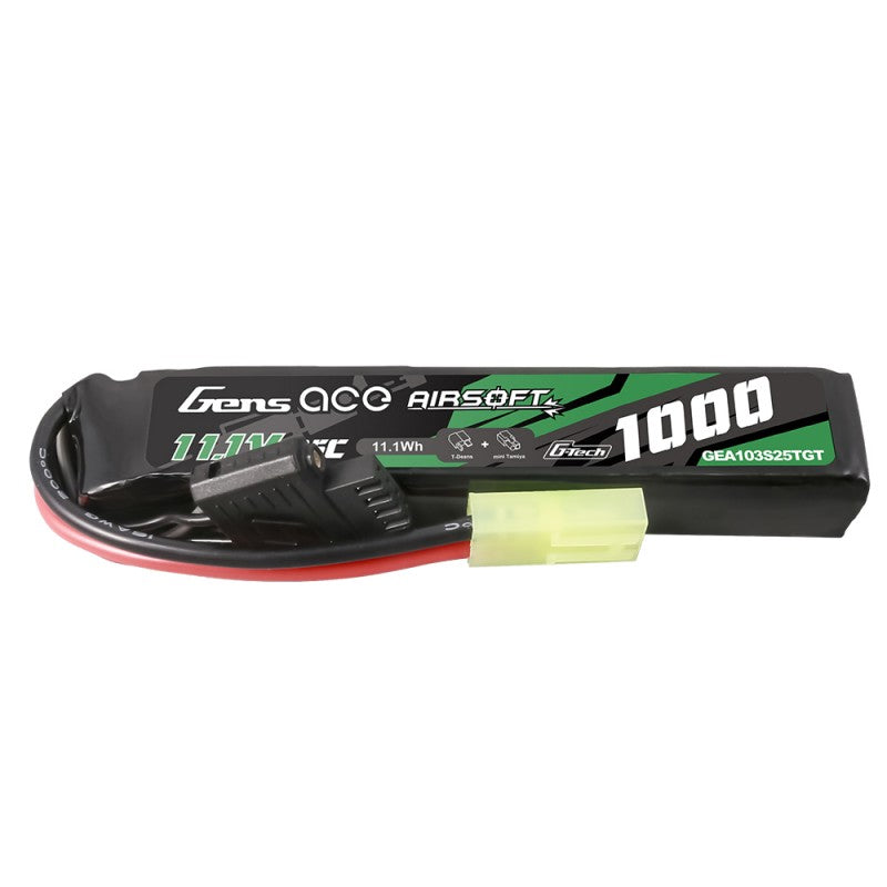 Gens ace G-Tech 25C 1000 mAh 3S1P 11,1 V Airsoft Lipo Akku mit Tamiya