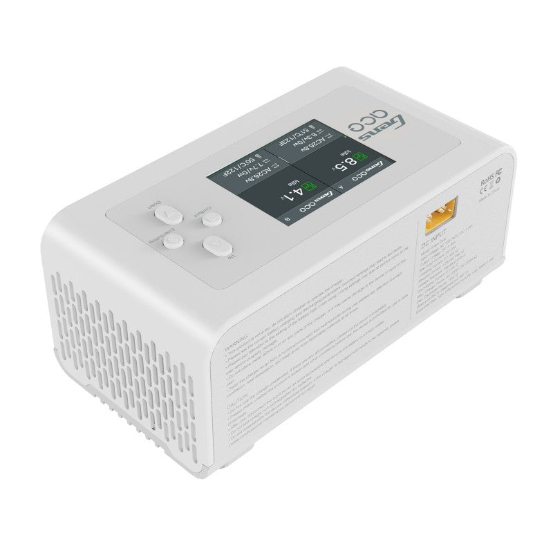 GensAce Imars Dual Channel AC200W/DC300Wx2 Smart Balance RC Ladegerät – Europa Weiß - LiPo24.de