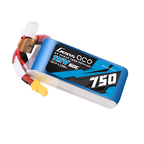 Gens Ace 3S 750mAh 11,1V 60C 3S1P LiPo XT30