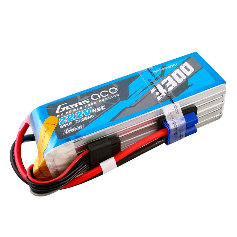 Gens Ace G-Tech 6S 3300mAh 22,2V 45C 6S1P Lipo EC5