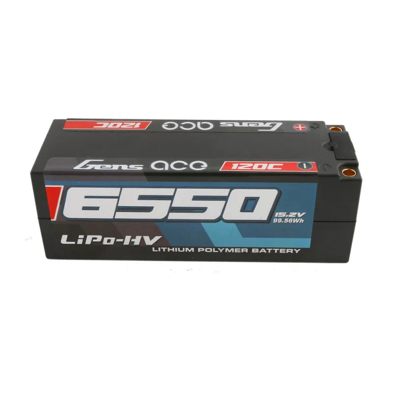 Gens Ace 6550mAh 15,2V High Voltage120C 4S1P HardCase Lipo 50# Packung mit Molex - LiPo24.de