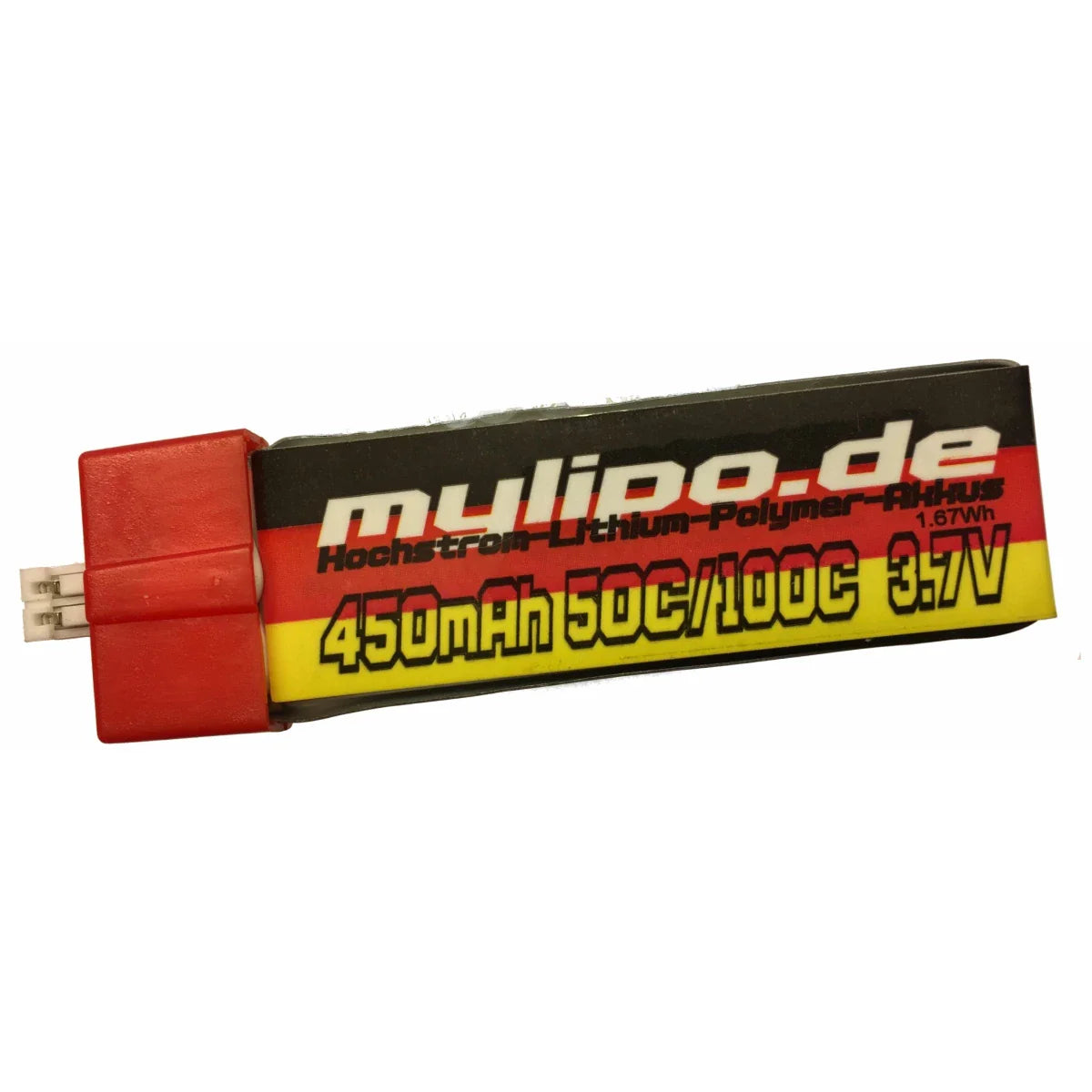 Mylipo Lipo Akku 450mAh 3,7V 50C/100C FPV Nano QX2 GLIMPSE Inductrix (3 Stück)