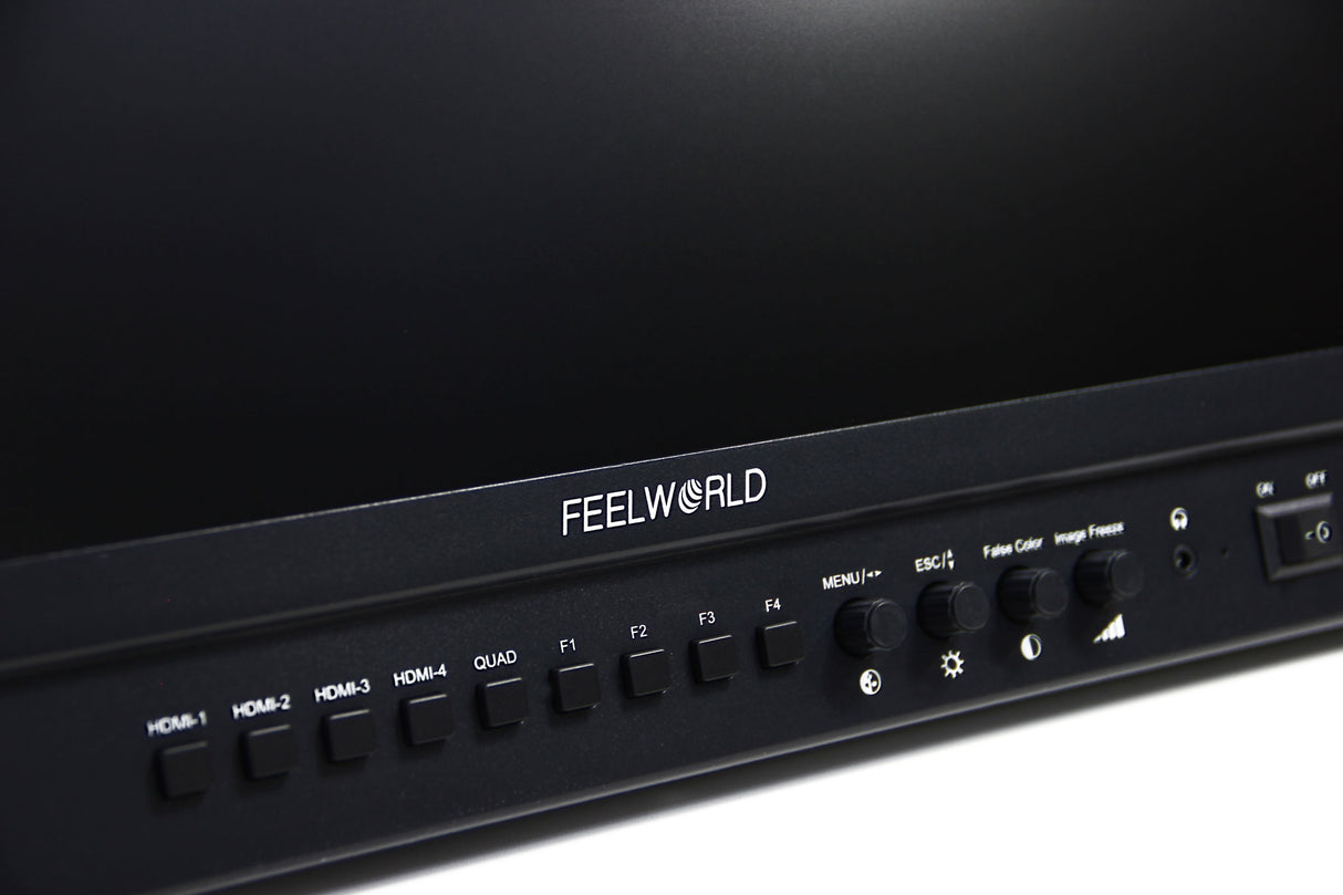 FeelWorld 21.5" Outdoor Industriemonitor mit Metallgehäuse 1920 x 1080 / 1000cdm2 / Quad View - NEUE VERSION 2025