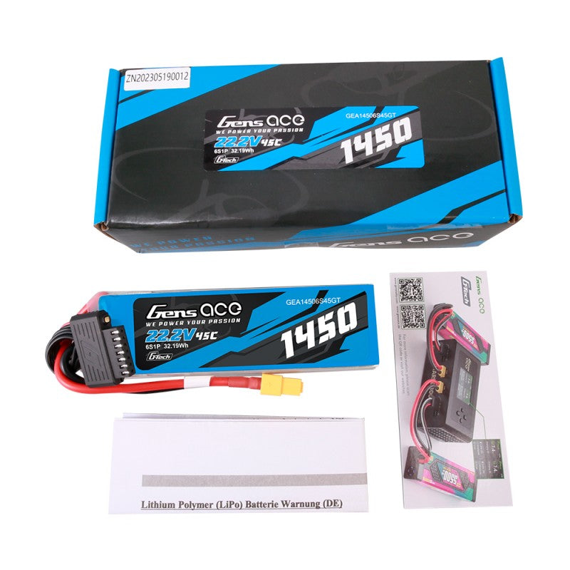 GensAce G-Tech 6S 1450mAh 22,2V 45C XT60