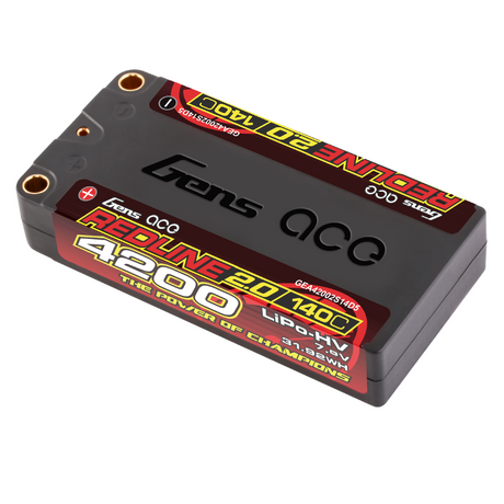 Gens Ace Redline 2.0 Serie 2S 4200mAh 7,6V 140C 2S1P Hardcase HV Lipo Akku