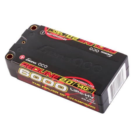 Gens Ace Redline 2.0 Serie 2S 6000mAh 7,6V 140C 2S2P Hardcase HV Lipo Akku