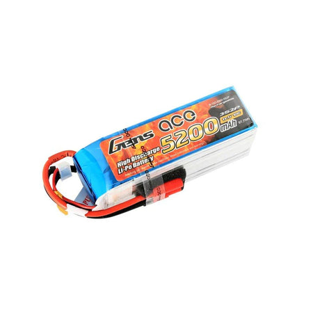 GensAce 5200 mAh 11,1 V 10/20 C 3S2P Lipo Akkupack mit 3,5 mm Bananenstecker - LiPo24.de