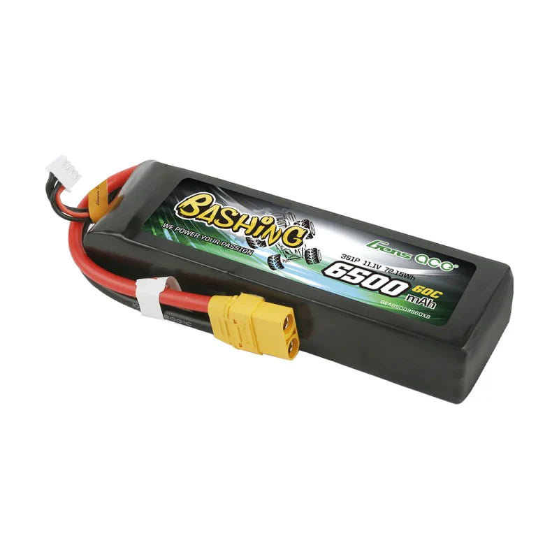 Gens Ace 6500 mAh 11,1 V 60 C 3S1P Lipo-Akku mit XT90-Bashing-Serie - LiPo24.de