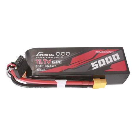 Gens ace G-Tech 5000 mAh 11,1 V 60 C 3S1P kurzer Lipo mit XT60-Stecker