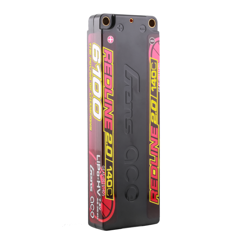 Gens ace Redline 2.0 Serie 6100 mAh 7,6 V 140 C 2S1P HardCase HV Lipo-Akku mit Hardcase 56#