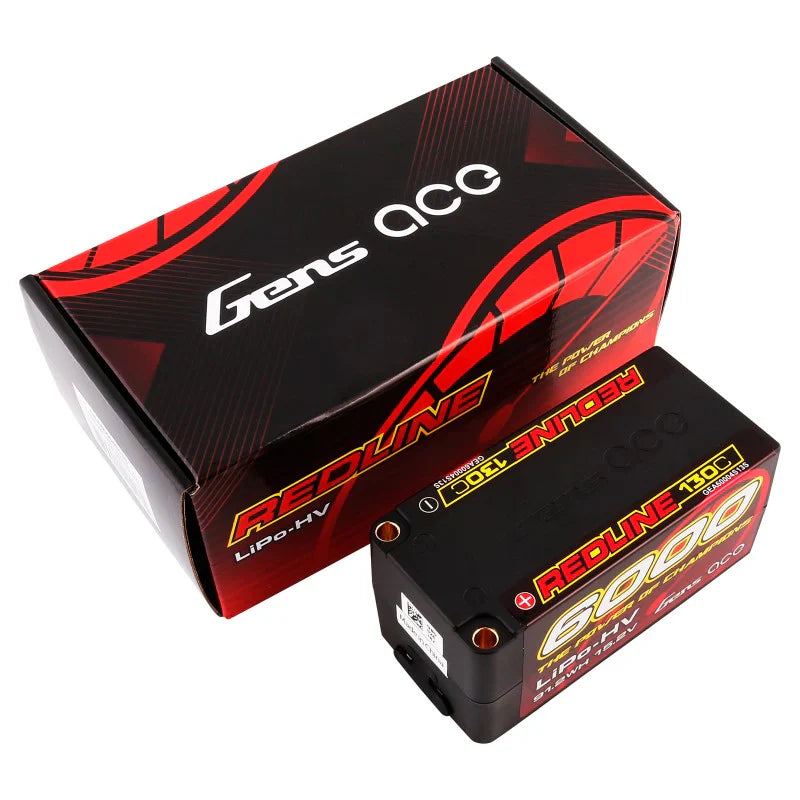 Gens Ace Redline Series 6000mAh 15,2V 130C 4S2P HardCase 69# HV LiPo Akku - LiPo24.de