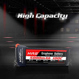 HRB 6S 5000mAh 22.2V 100C XT90 Graphene - LiPo24.de