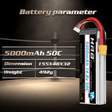 HRB 4S 5000mAh 14,8 V 50C XT60 LiPo Akku (2 St.) - LiPo24.de