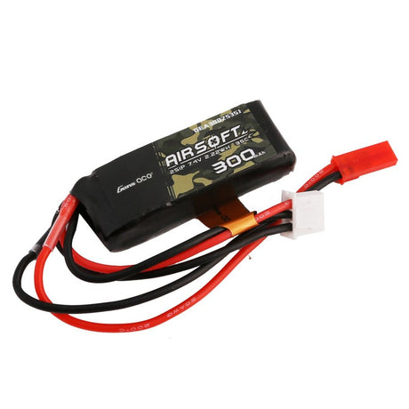 Gens Ace 35C 300mAh 2S1P 7,4V Airsoft Gun Lipo Akku mit JST-SYP Stecker - LiPo24.de