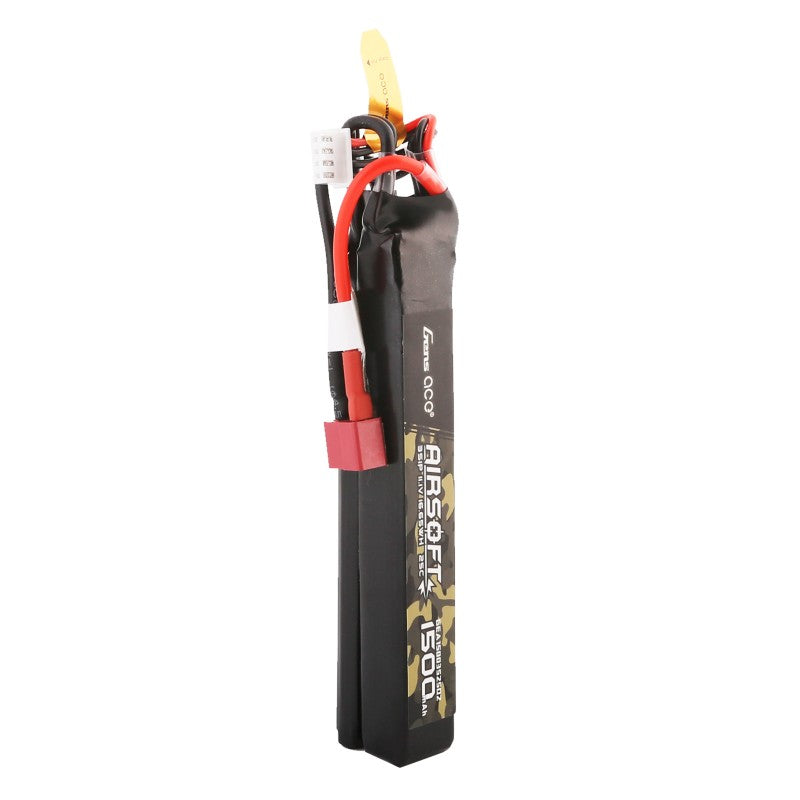 Gens Ace 25C 1500mAh 3S1P 11.1V Nunchuck 2X Airsoft Gun Lipo Batterie mit T-Stecker - LiPo24.de