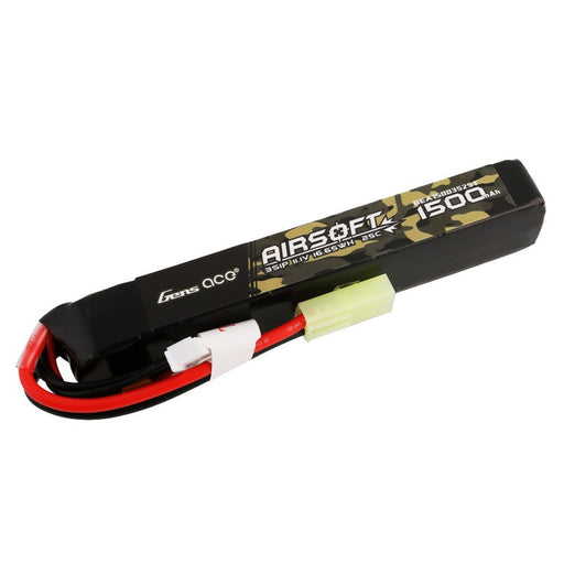 Gens Ace 25C 1500mAh 3S1P 11.1V Airsoft Gun Lipo Akku mit Mini Tamiya Stecker   LiPo24.de