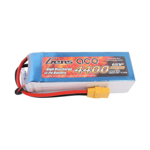 Gens Ace 4400mAh 22,2V 35C 6S1P Lipo Akkupack mit XT90 Stecker   LiPo24.de