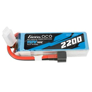 Gens Ace 2200mAh 11,1V 45C 3S1P Lipo Akkupack mit XT60 Stecker - LiPo24.de