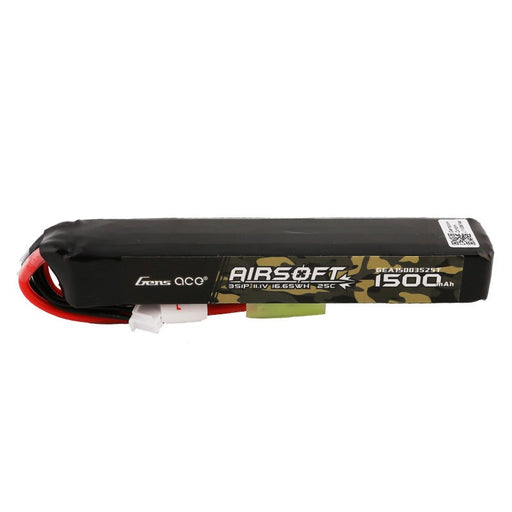 Gens Ace 25C 1500mAh 3S1P 11.1V Airsoft Gun Lipo Akku mit Mini Tamiya Stecker   LiPo24.de