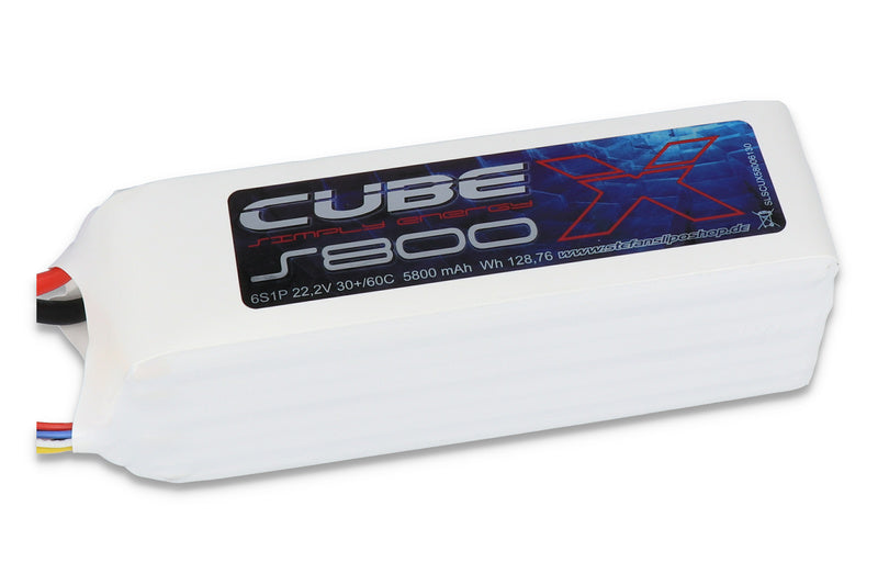 SLS X-CUBE 5800MAH 6S1P 22,2V 30C/60C - LiPo24.de