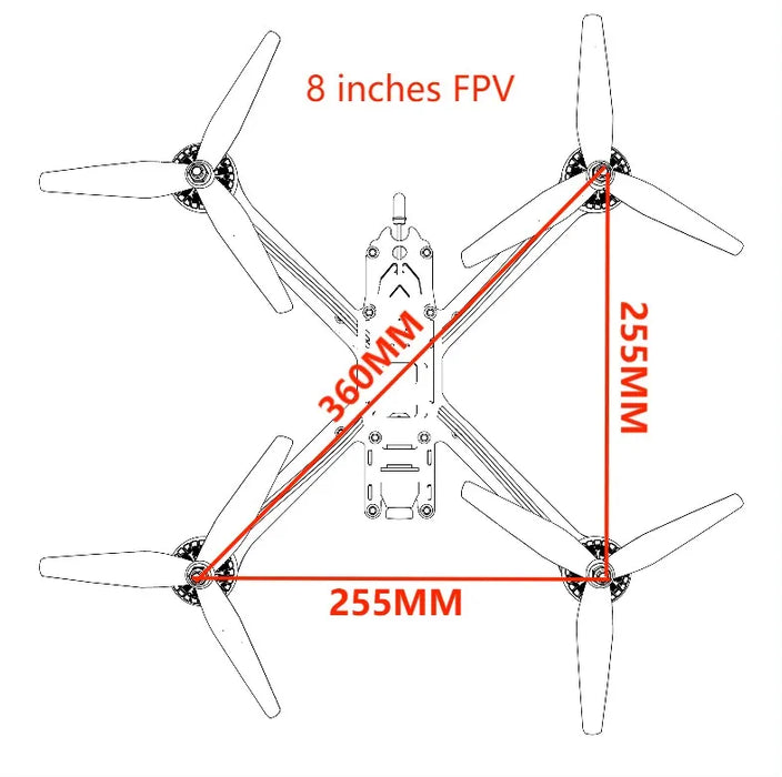 FPV Beginner DIY in 6" 9" Quadcopter 3K Carbon Drone Kit für FPV Racing