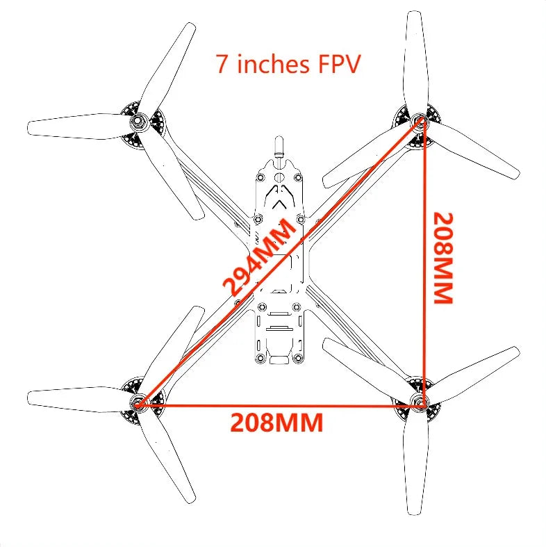 FPV Beginner DIY in 6"-9" Quadcopter 3K Carbon Drone Kit für FPV Racing