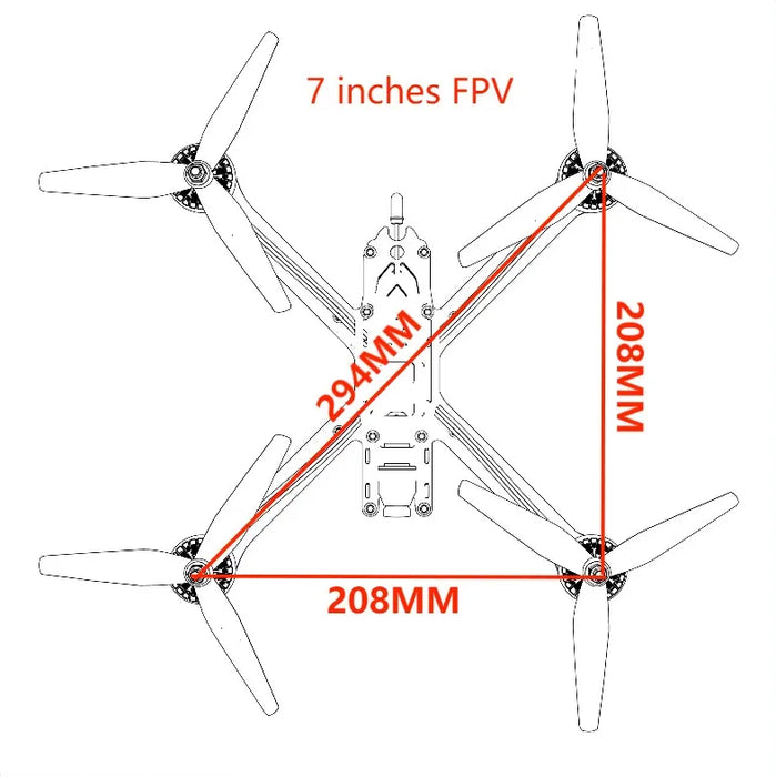 FPV Beginner DIY in 6" 9" Quadcopter 3K Carbon Drone Kit für FPV Racing