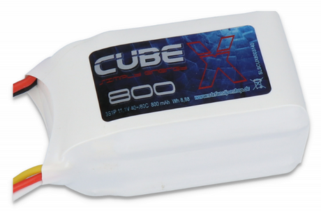 SLS X-CUBE 800MAH 3S1P 11,1V 40C/80C - LiPo24.de