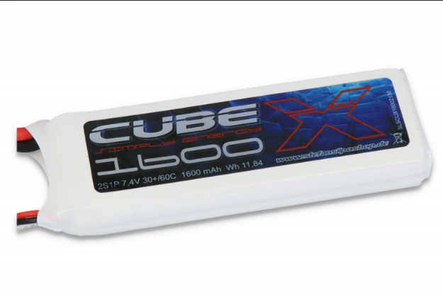 SLS X-CUBE 1600MAH 2S1P 7,4V 30C/60C - LiPo24.de