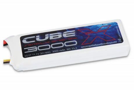 SLS X-CUBE 3000MAH 3S1P 11,1V 30C/60C - LiPo24.de