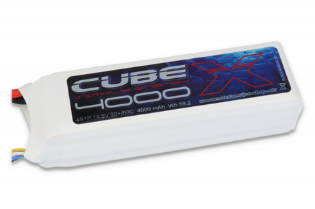 SLS X-CUBE 4000MAH 4S1P 14,8V 30C/60C - LiPo24.de