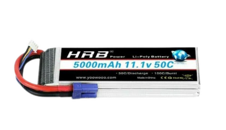 HRB 3S 5000mAh 11,1V 50C EC5 LiPo Akku - LiPo24.de