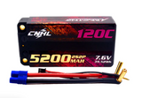 CNHL Racing Series 2S 5200mAh 7,6V 120C LiHV Shorty Hardcase EC3 Lipo-Akku (2 Stück )