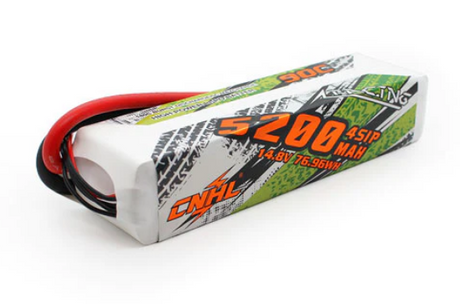 CNHL Racing Series 4S 5200mAh 14,8V 90C 8,0 mm Rundstecker Lipo Akku