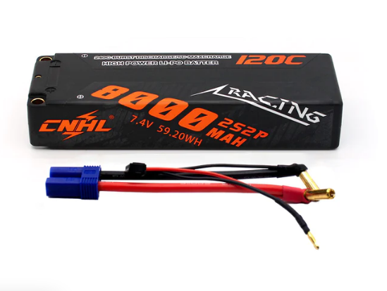 CNHL Racing Series 2S 8000mAh 7,4V 120C Hardcase EC5 Lipo Akku