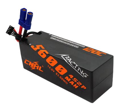 CNHL Racing Series 4S 5600mAh 14,8V 4S2P 120C Hardcase EC5 Lipo Akku