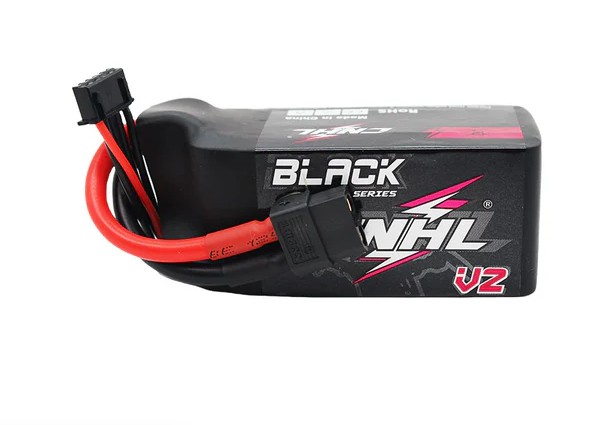 CNHL Black Series V2.0 4S LiPo Akku 1500mAh 14,8V 130C Lipo-Akku mit XT60-Stecker (2 Stück)