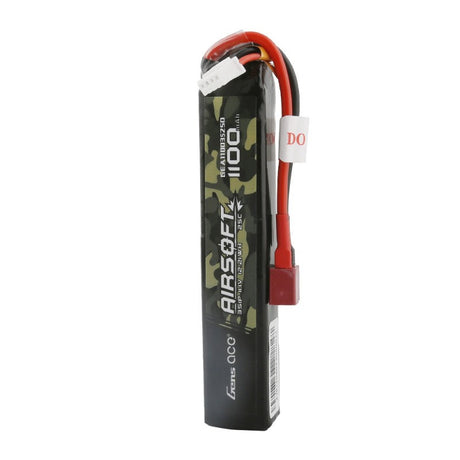 Gens Ace 25C 1100mAh 3S1P 11.1V Airsoft Gun Lipo Akku mit T-Stecker - LiPo24.de