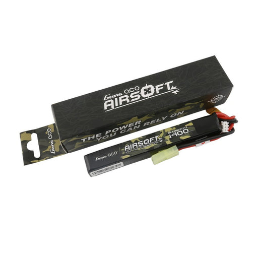 Gens Ace 25C 1400mAh 2S1P 7.4V Airsoft Gun Lipo Akku mit Mini Tamiya Stecker   LiPo24.de