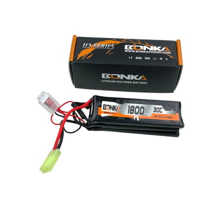 Bonka Airsoft Lipo Akku 1800mAh 3S 11,1V 30C-3-Mini TamTri-Panel