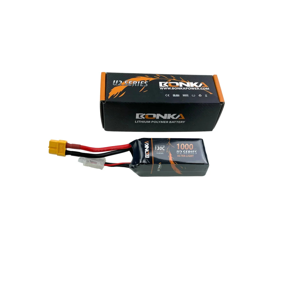 Bonka 4S 1000mAh 14,8V 4S 130C FPV XT60 Lipo Akku