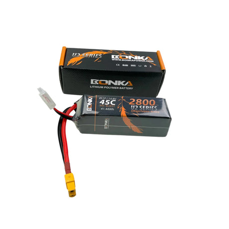 Bonka 4S 2800mAh 14,8V 4S 45C/90C XT60 Lipo Akku