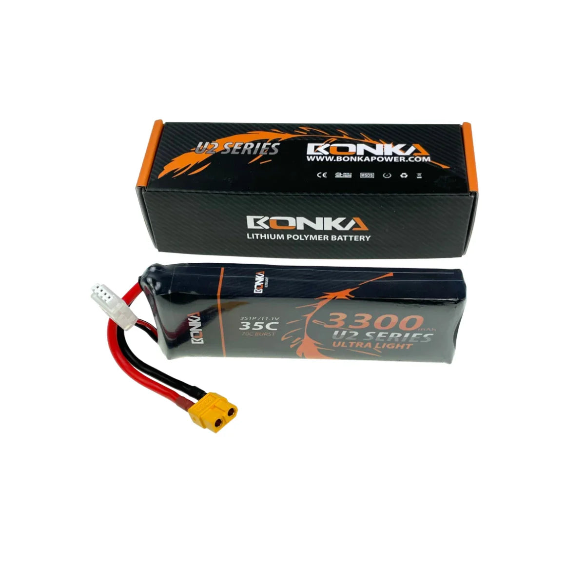 Bonka Lipo Akku 3300mAh 11,1V 3S 35C/70C